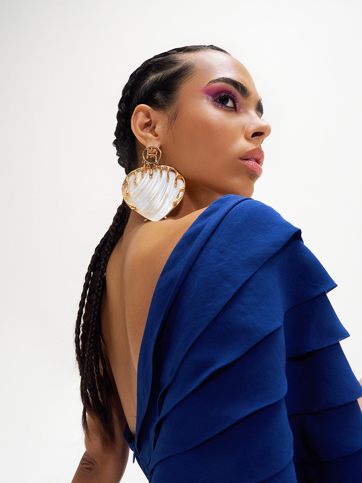 Heart Shell Maxi Earrings