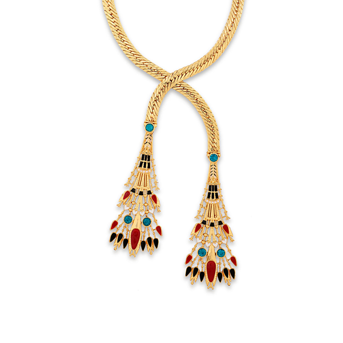 Allure Nefertiti Crossover Necklace