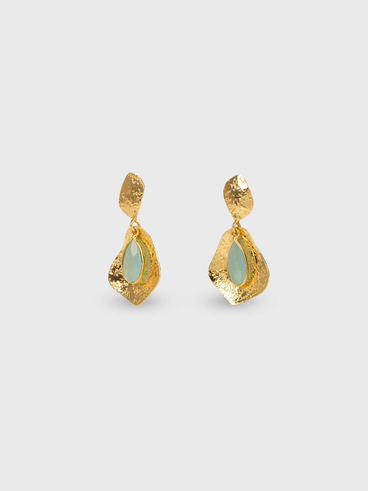 Euphoria Aqua Chalcedony Earrings