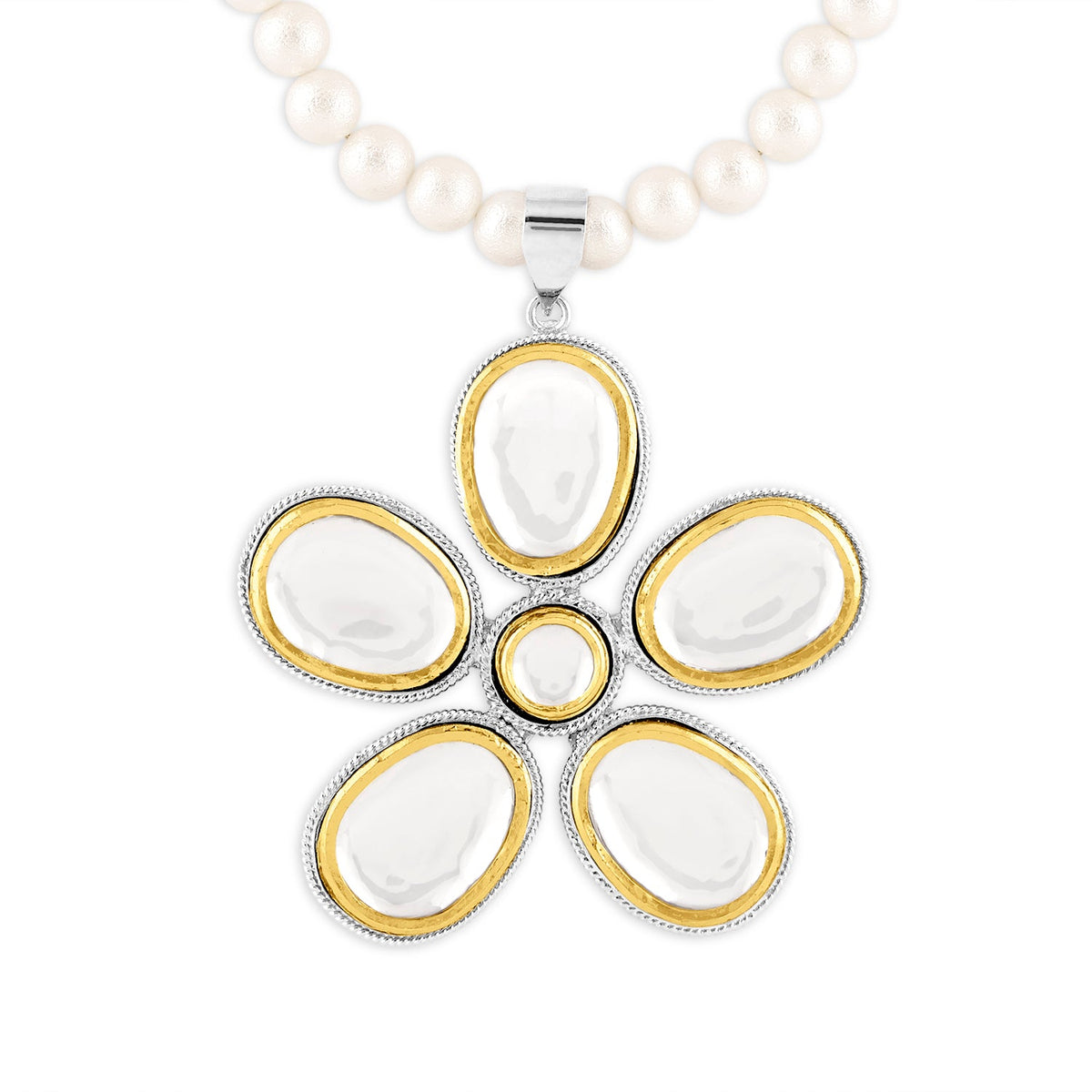 Polki Flower Necklace