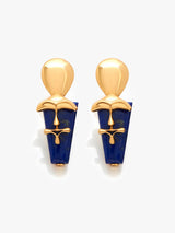Iconic Sculpt Blue Earrings
