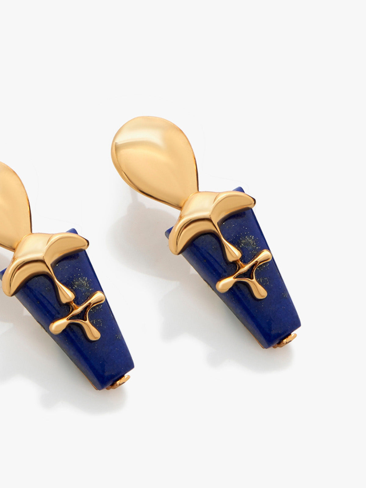 Iconic Sculpt Blue Earrings