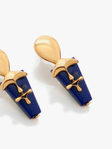 Iconic Sculpt Blue Earrings