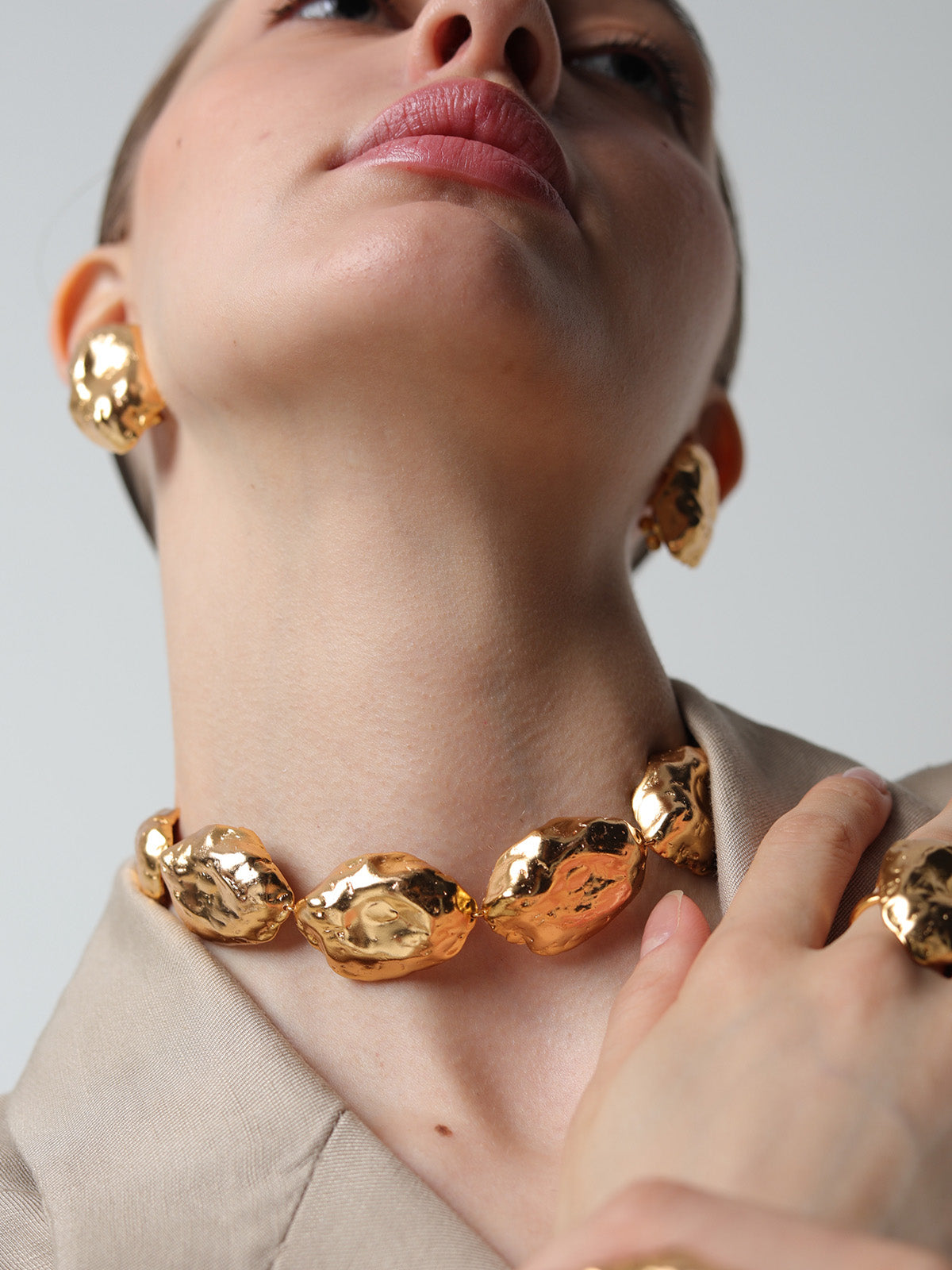 Chunky Oval Blob Necklace