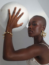 Gold Thorn Bangle