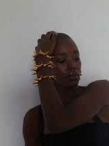 Gold Thorn Bangle
