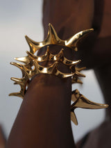 Gold Thorn Bangle