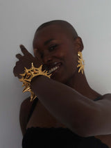 Gold Thorn Bangle