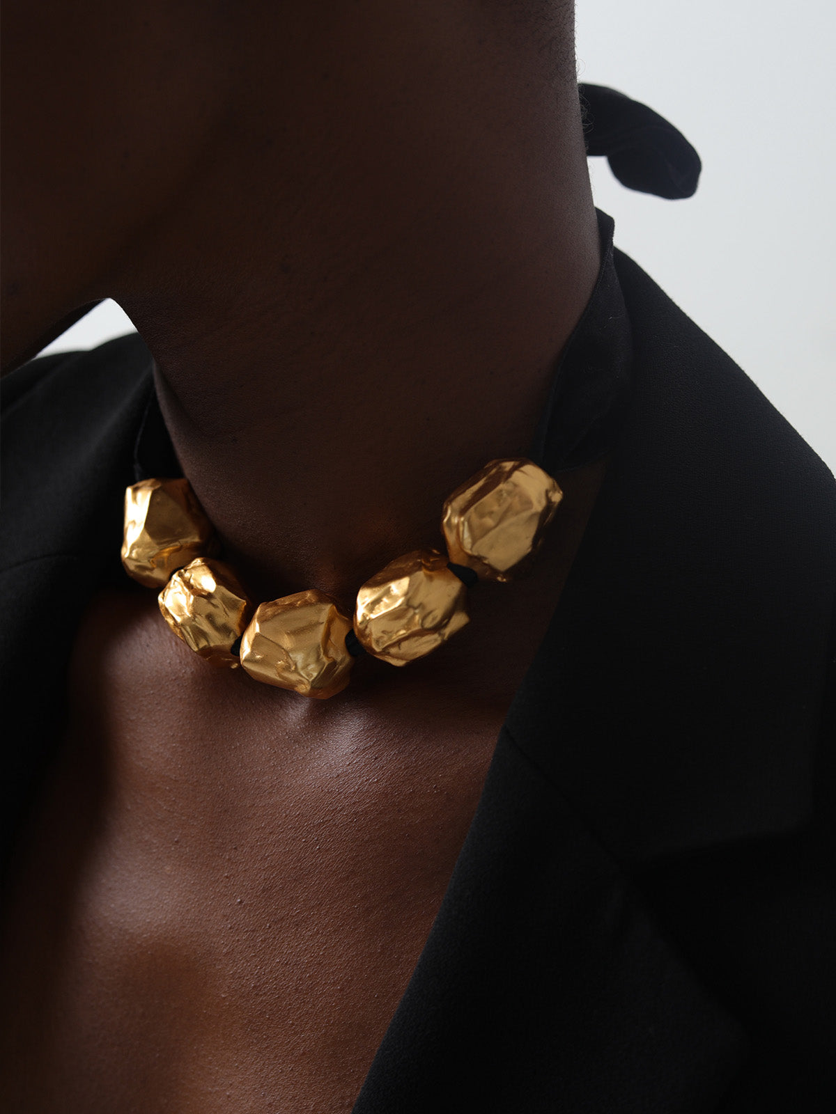 Chunky Gold Blob Necklace