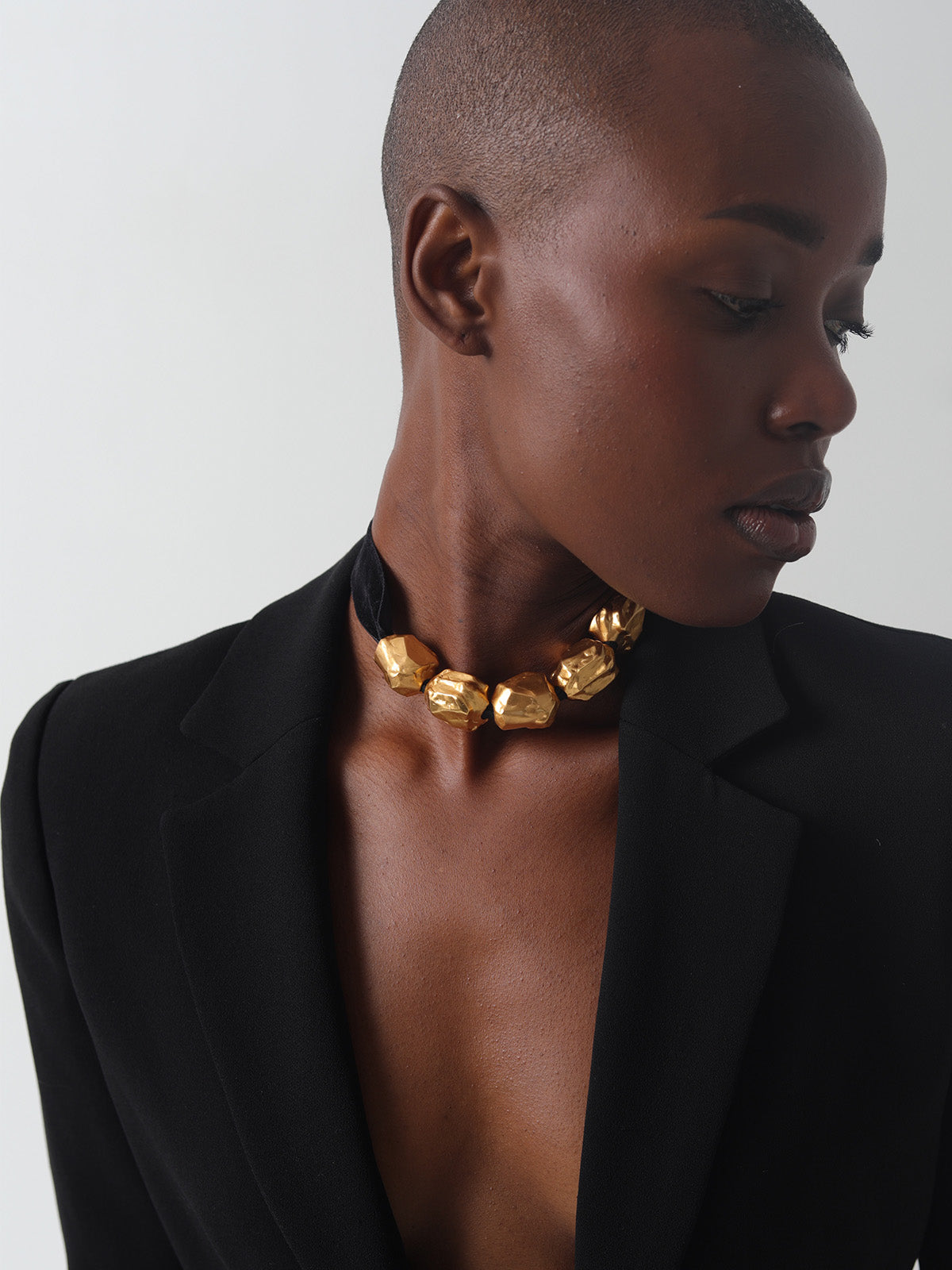 Chunky Gold Blob Necklace