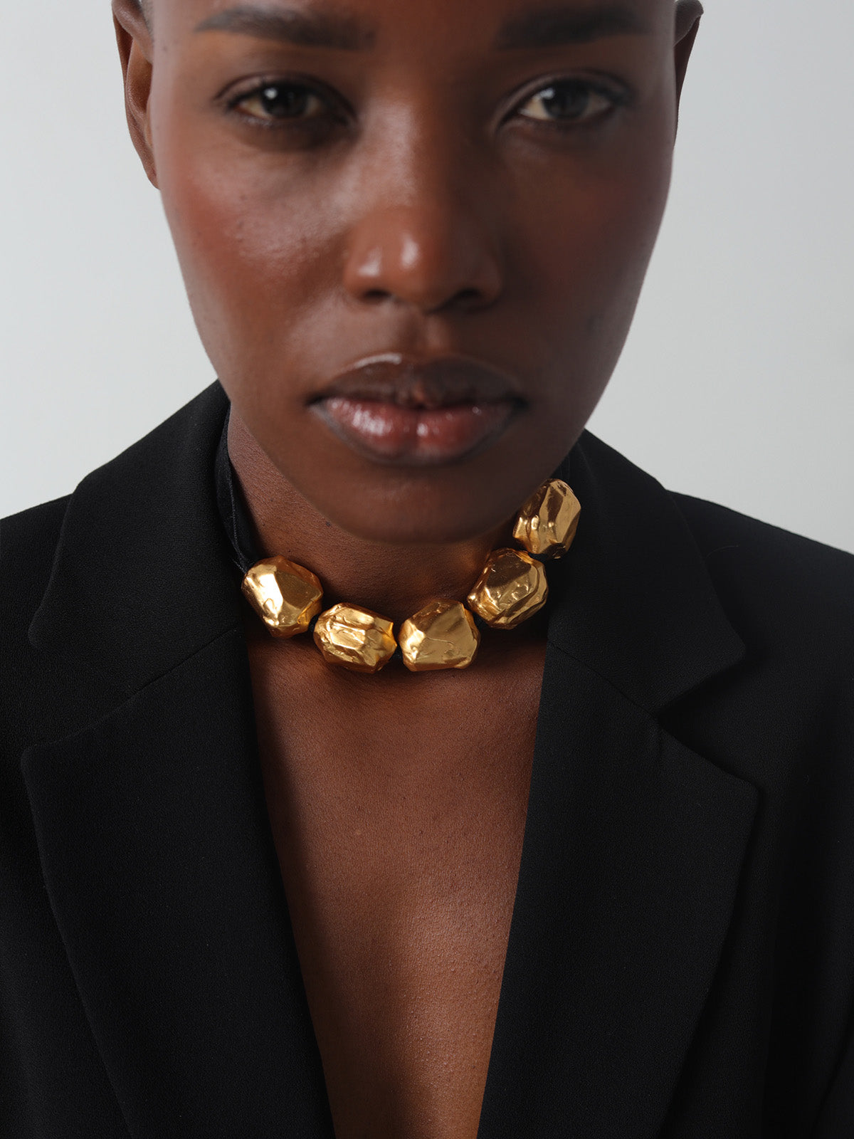 Chunky Gold Blob Necklace