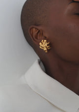 Golden Button Mini Studs