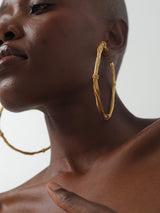 Simple XL Gold Hoops