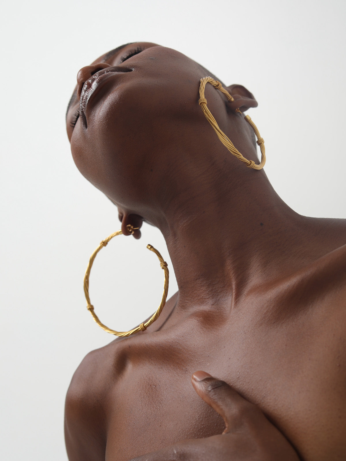 Simple XL Gold Hoops