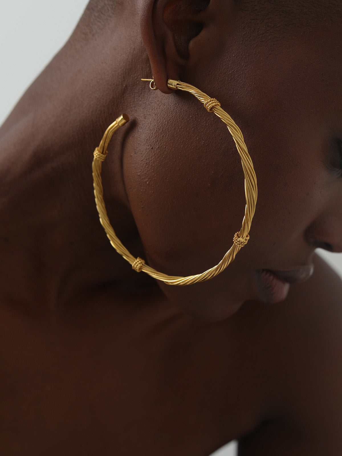 Simple XL Gold Hoops