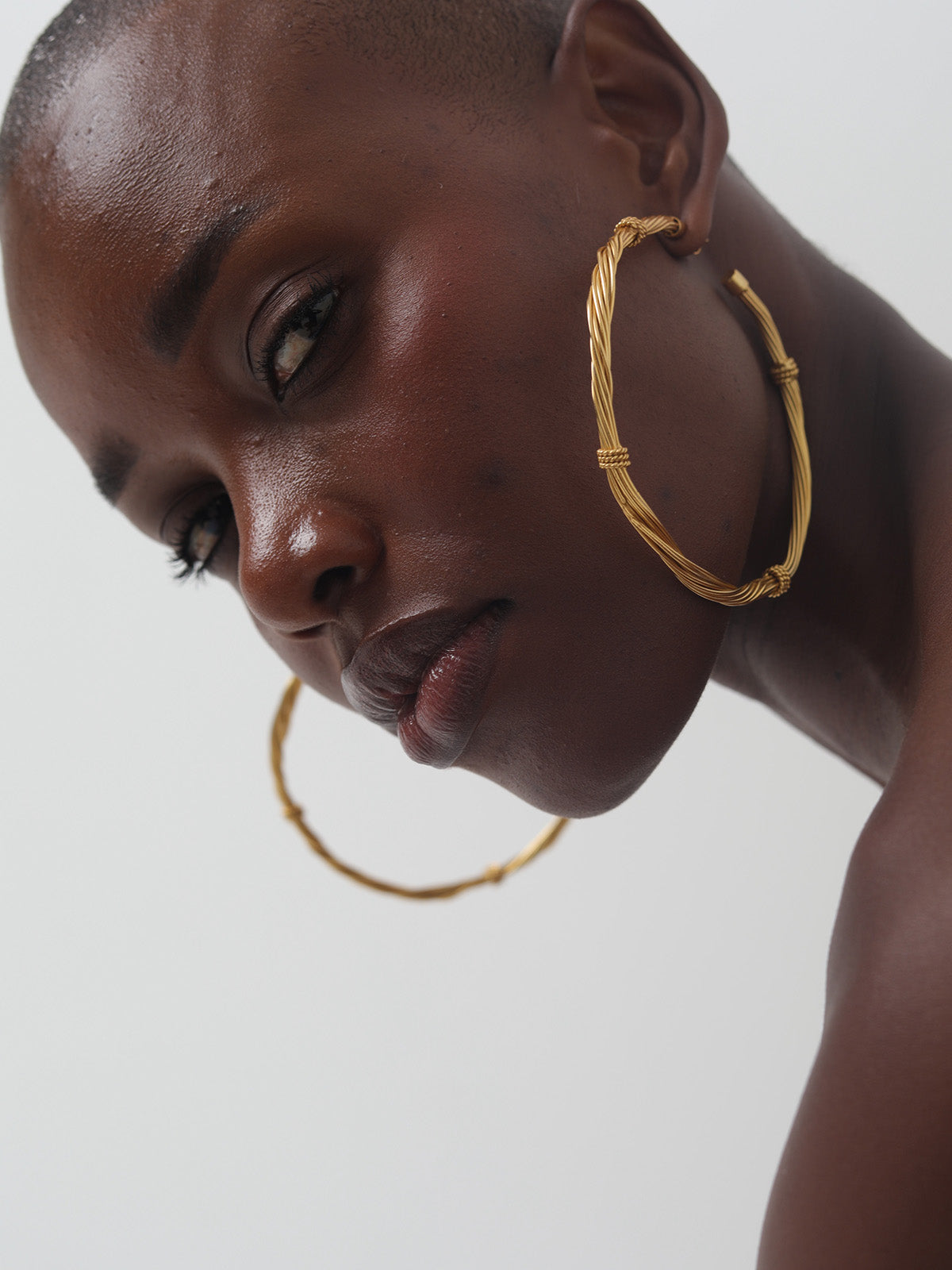 Simple XL Gold Hoops