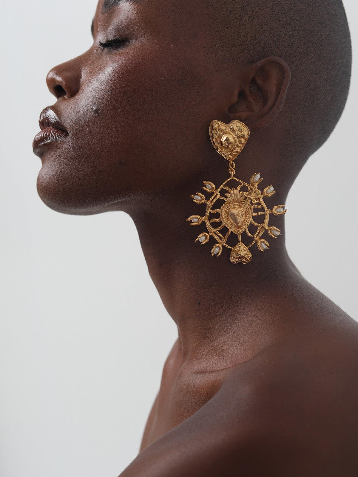 Statement Chunky Gold Earrings