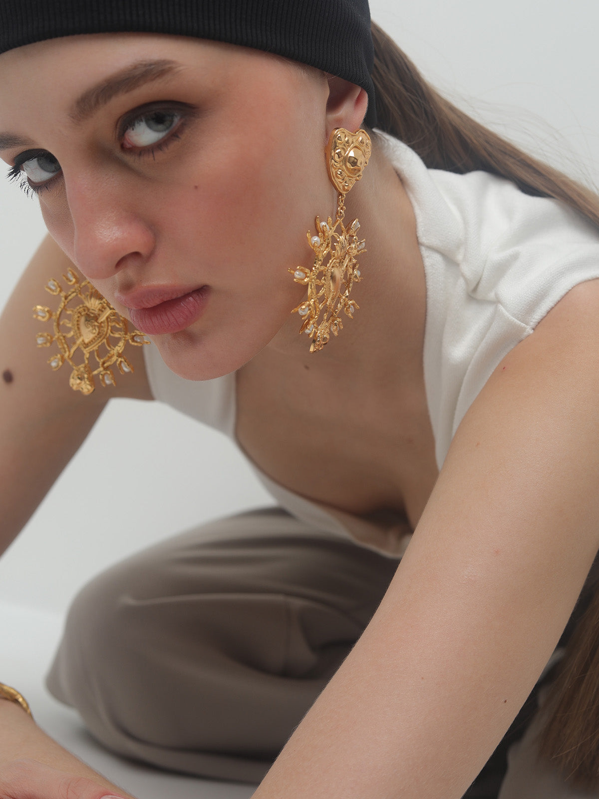 Statement Chunky Gold Earrings