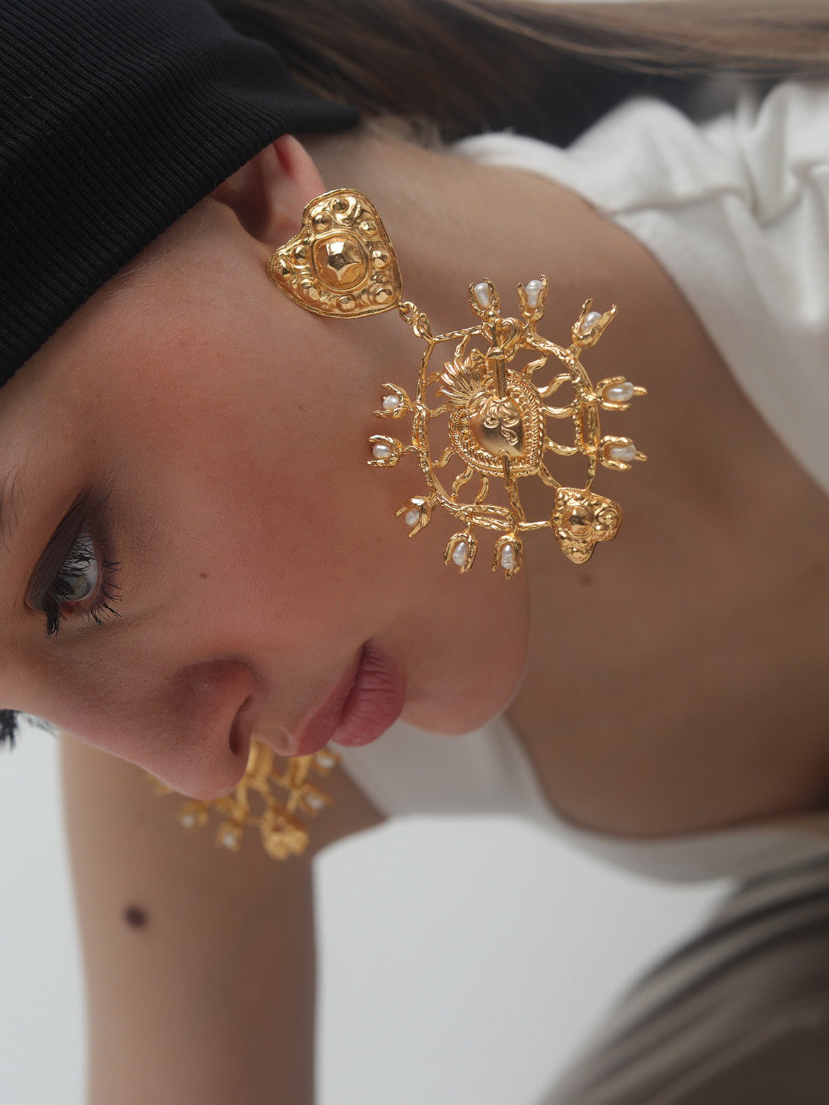 Statement Chunky Gold Earrings
