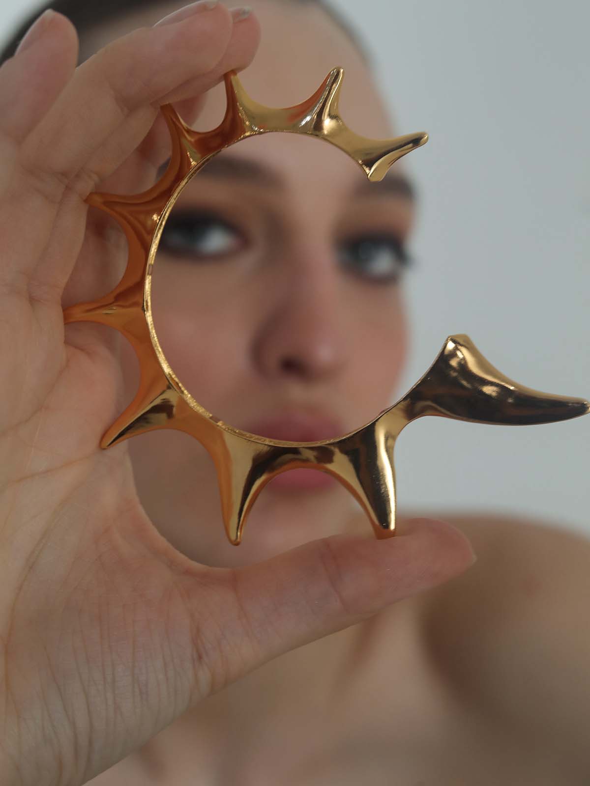 Gold Thorn Bangle