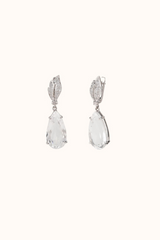 Clear Quartz Drop Earrings
