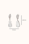 Clear Quartz Drop Earrings