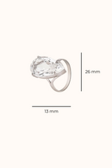 Clear Quartz Stacking Ring
