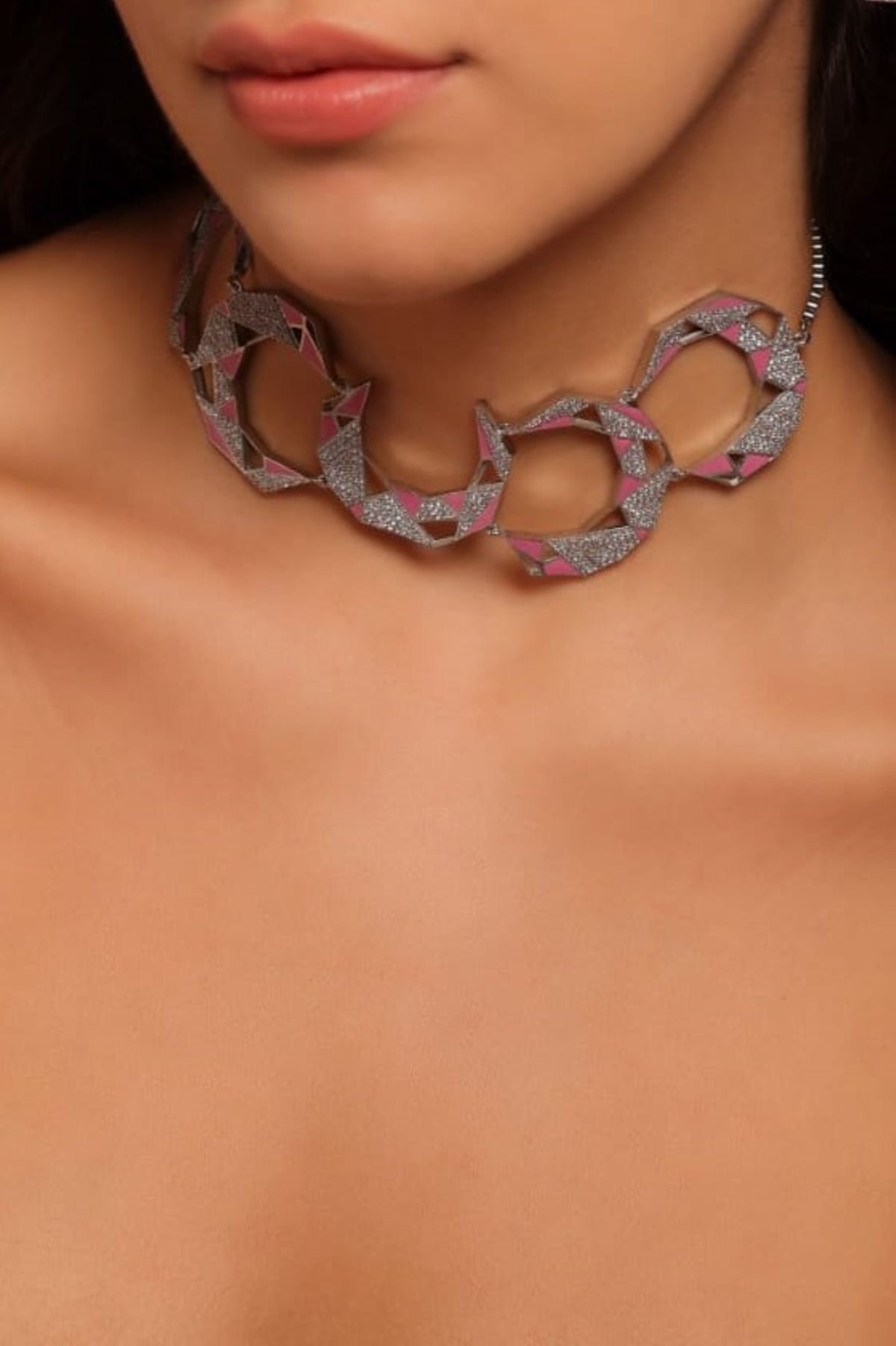 Croissant Twist Statement Choker