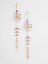 Kritika Kamra in Sunset Palm Danglers