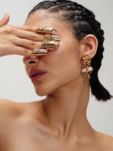 Mauni Roy in Drip Nail Rings