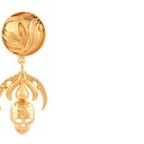 Skull Drop Statement Earrings