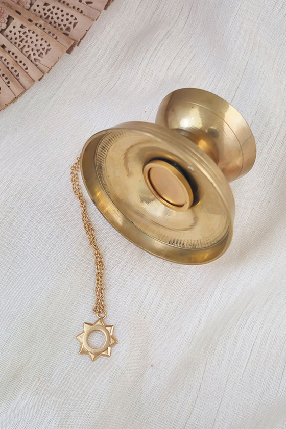 Gold Surya Rakhi Lumba Chain