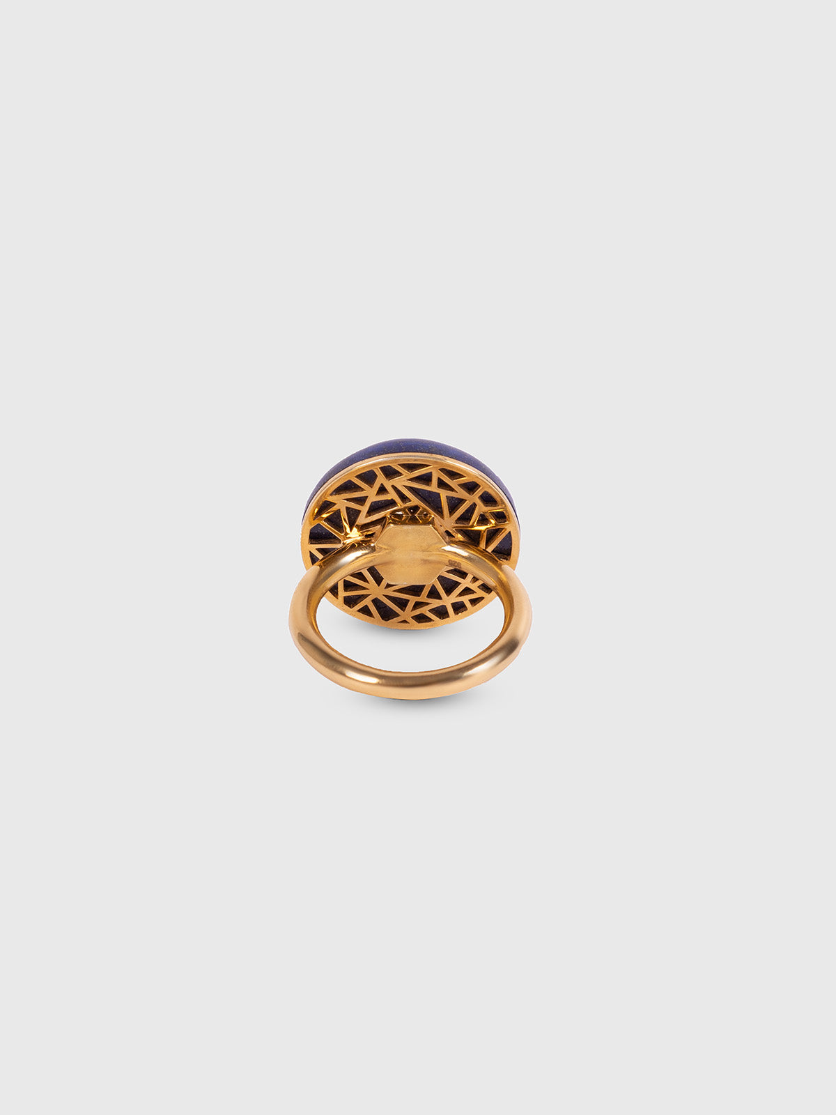 Genesis Lapis Lazuli Round & Citrine Hexagon Ring