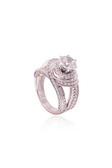 Meta Iris Solitaire Ring