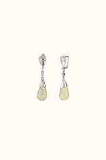  Lemon Quartz Drop Earrings