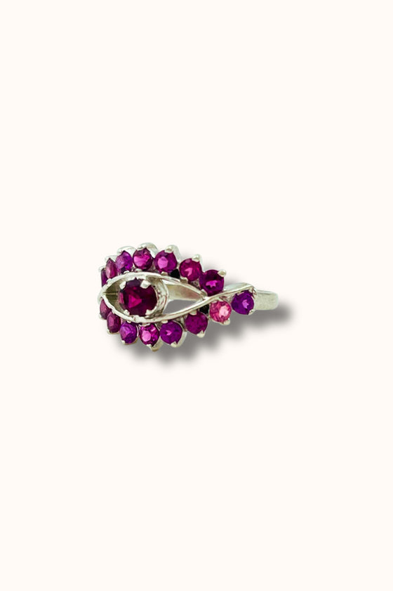 Rhodolite Evil Eye Ring