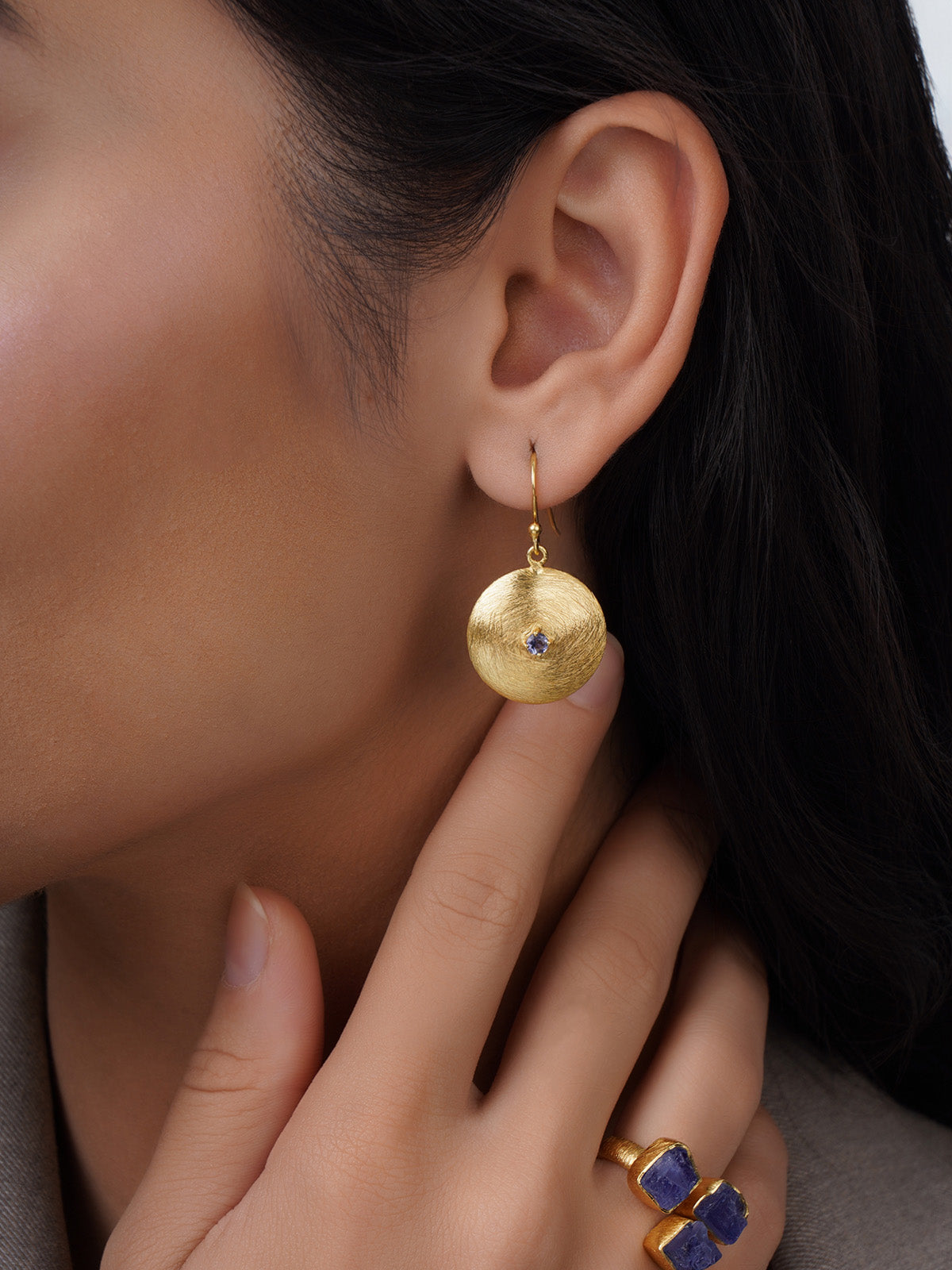 Mesmer Iolite Earrings