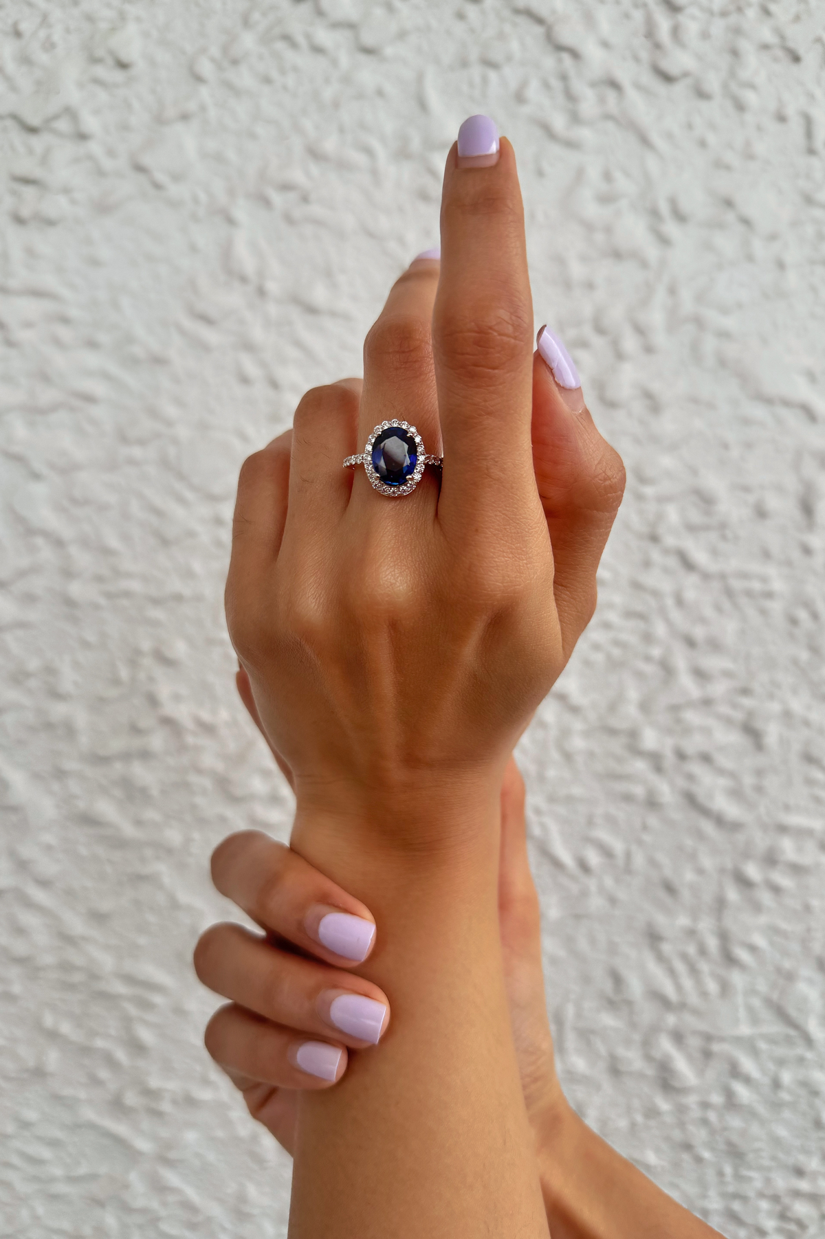 Ida Oval Halo Ring