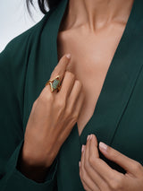 Eternal Kiwi Quartz Ring