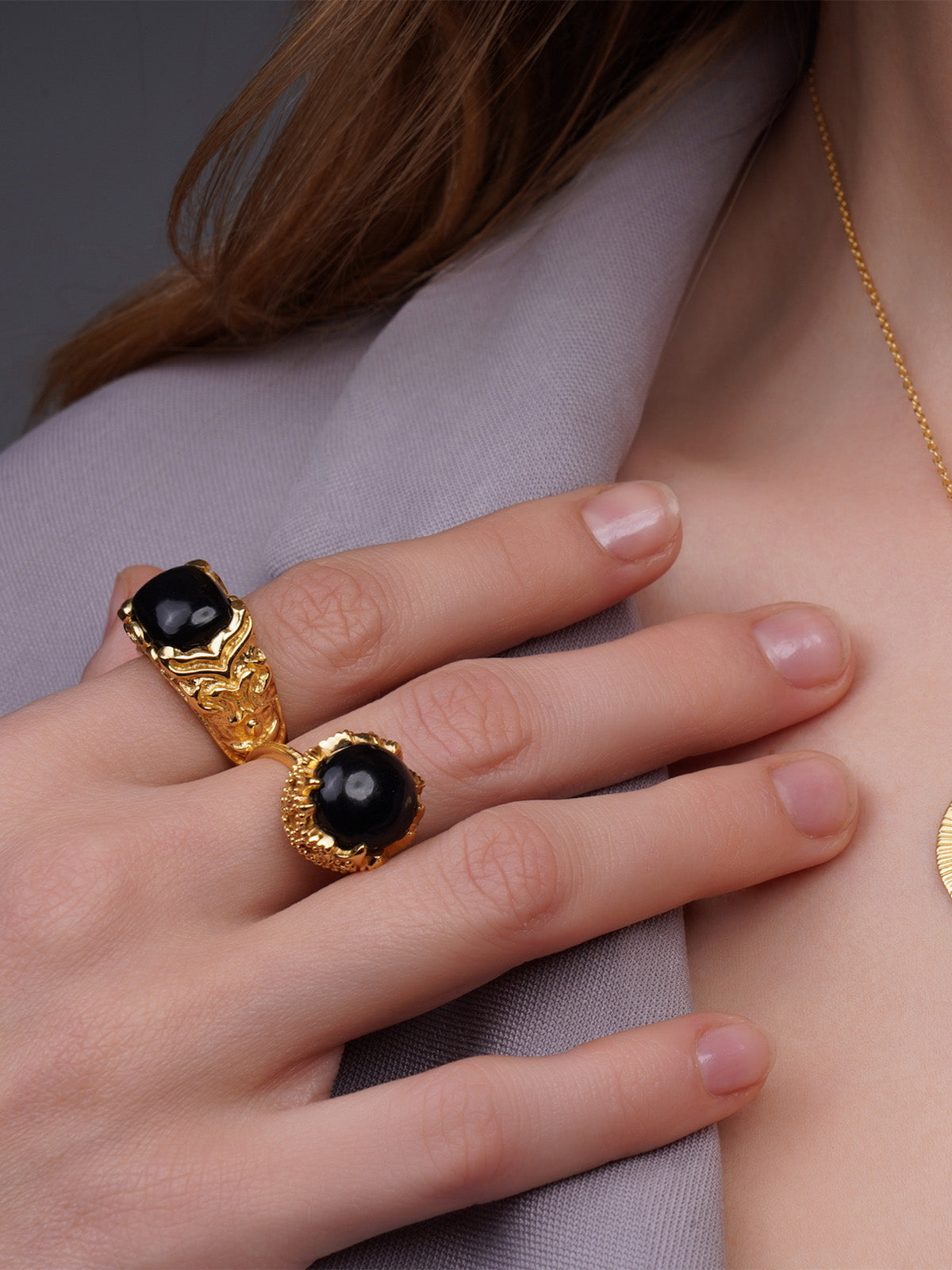 Antiquity Black Onyx Ring