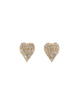 Mini heart studs