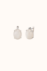 Moon Stone Shooting Star Earring Studs