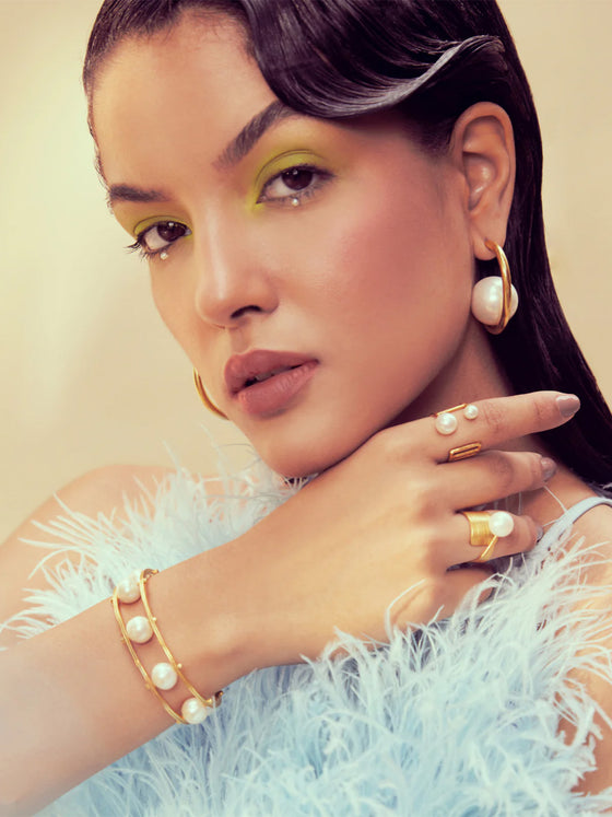 Pearl Bolt Cuff