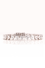 Heart Shape Tennis Bracelet