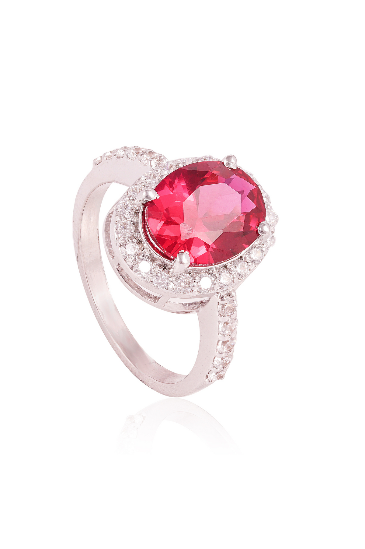 Ida Oval Halo Ring