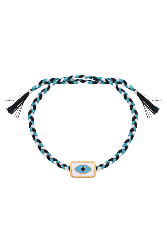 Taffy Charm Thread Bracelet - White