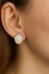 Moon Stone Shooting Star Earring Studs