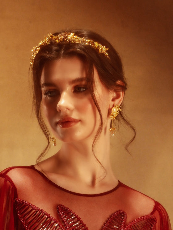 Ethereal Gold Danglers