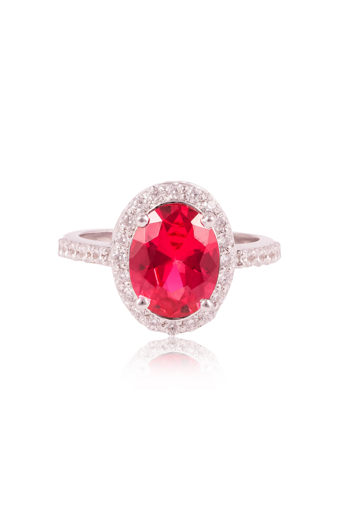 Ida Oval Halo Ring