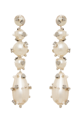 Modern Pearl Embellished Earrings